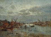 Karl Heffner Muschelsucher bei Ebbe oil painting artist